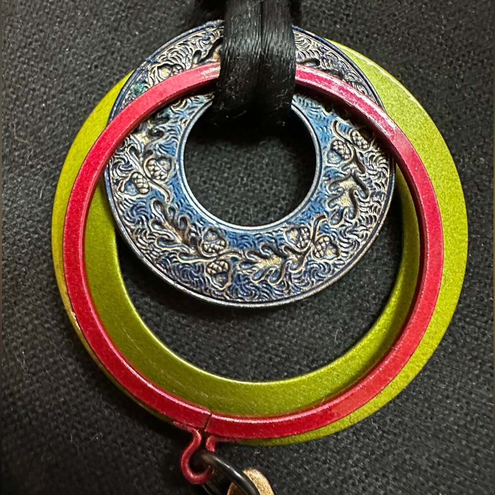 Art Deco Fish Pendant on Chord - Picture 2 of 3